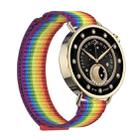 For Xiaomi Watch S4 41mm Quick Release Two Section Braided Nylon Loop Watch Band(Rainbow) - 2