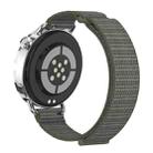 For Xiaomi Watch S4 41mm Quick Release Two Section Braided Nylon Loop Watch Band(Deep Olive) - 3