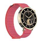 For Xiaomi Watch S4 41mm Quick Release Two Section Braided Nylon Loop Watch Band(Hibiscus Pink) - 2