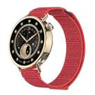 For Xiaomi Watch S4 41mm Quick Release Two Section Braided Nylon Loop Watch Band(China Red) - 1