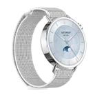 For Xiaomi Watch S4 41mm Quick Release Two Section Braided Nylon Loop Watch Band(Reflective White) - 2