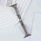 For Apple Watch 46mm / 49mm / 45mm / 44mm Lace Edged Diamond Alloy Metal Watch Band(Silver) - 2