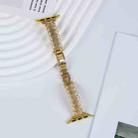 For Apple Watch 42mm / 41mm / 40mm / 38mm Lace Edged Diamond Alloy Metal Watch Band(Gold) - 2