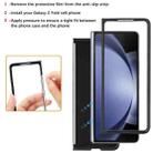 For Samsung Galaxy Z Fold7 5G Kalebol Slim MagSafe Ring Magnetic Card Bag Side Sticker Leather Phone Case(Black) - 4