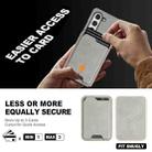 For Samsung Galaxy Z Fold7 5G Kalebol Slim MagSafe Ring Magnetic Card Bag Side Sticker Leather Phone Case(Gray) - 5
