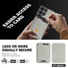 For Samsung Galaxy S25 Ultra 5G Kalebol Slim MagSafe Ring Magnetic Card Bag Side Sticker Leather Phone Case(Gray) - 4