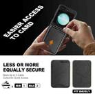 For Samsung Galaxy Z Flip6 Kalebol Slim MagSafe Ring Magnetic Card Bag Side Sticker Leather Phone Case(Black) - 5