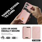 For Samsung Galaxy Z Fold5 Kalebol Slim MagSafe Ring Magnetic Card Bag Side Sticker Leather Phone Case(Pink Gold) - 5