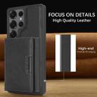 For Samsung Galaxy S25 Ultra 5G Kalebol Strong Magnetic MagSafe Tri-Fold Wallet Side Sticker Leather Phone Case(Black) - 3
