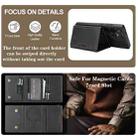 For Samsung Galaxy S25 Ultra 5G Kalebol Strong Magnetic MagSafe Tri-Fold Wallet Side Sticker Leather Phone Case(Black) - 4