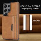 For Samsung Galaxy S25 Ultra 5G Kalebol Strong Magnetic MagSafe Tri-Fold Wallet Side Sticker Leather Phone Case(Brown) - 3