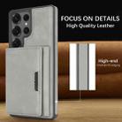 For Samsung Galaxy S25 Ultra 5G Kalebol Strong Magnetic MagSafe Tri-Fold Wallet Side Sticker Leather Phone Case(Gray) - 3