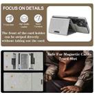 For Samsung Galaxy S25 Ultra 5G Kalebol Strong Magnetic MagSafe Tri-Fold Wallet Side Sticker Leather Phone Case(Gray) - 4