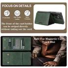 For Samsung Galaxy S25 Ultra 5G Kalebol Strong Magnetic MagSafe Tri-Fold Wallet Side Sticker Leather Phone Case(Green) - 4