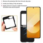 For Samsung Galaxy Z Flip6 Kalebol Strong Magnetic MagSafe Tri-Fold Wallet Side Sticker Leather Phone Case(Black) - 4