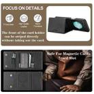 For Samsung Galaxy Z Flip6 Kalebol Strong Magnetic MagSafe Tri-Fold Wallet Side Sticker Leather Phone Case(Black) - 5