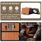For Samsung Galaxy Z Flip6 Kalebol Strong Magnetic MagSafe Tri-Fold Wallet Side Sticker Leather Phone Case(Brown) - 5