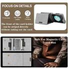 For Samsung Galaxy Z Flip6 Kalebol Strong Magnetic MagSafe Tri-Fold Wallet Side Sticker Leather Phone Case(Gray) - 5