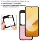 For Samsung Galaxy Z Flip6 Kalebol Strong Magnetic MagSafe Tri-Fold Wallet Side Sticker Leather Phone Case(Pink Gold) - 4