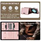 For Samsung Galaxy Z Flip6 Kalebol Strong Magnetic MagSafe Tri-Fold Wallet Side Sticker Leather Phone Case(Pink Gold) - 5