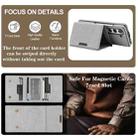 For Samsung Galaxy Z Fold6 Kalebol Strong Magnetic MagSafe Tri-Fold Wallet Side Sticker Leather Phone Case(Gray) - 5