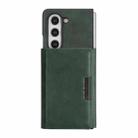 For Samsung Galaxy Z Fold6 Kalebol Strong Magnetic MagSafe Tri-Fold Wallet Side Sticker Leather Phone Case(Green) - 2