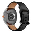 For Samsung Galaxy Watch8 / Watch8 Classic Classic Buckle Genuine Leather Watch Band(Black) - 2