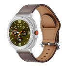 For Samsung Galaxy Watch8 / Watch8 Classic Classic Buckle Genuine Leather Watch Band(Cocoa Color) - 1