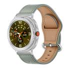For Samsung Galaxy Watch8 / Watch8 Classic Classic Buckle Genuine Leather Watch Band(Light Gray) - 1