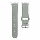 For Samsung Galaxy Watch8 / Watch8 Classic Classic Buckle Genuine Leather Watch Band(Light Gray) - 3