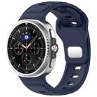 For Samsung Galaxy Watch8 / Watch8 Classic Reverse Buckle Single Color Silicone Watch Band(Midnight Blue) - 1