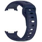 For Samsung Galaxy Watch8 / Watch8 Classic Reverse Buckle Single Color Silicone Watch Band(Midnight Blue) - 3