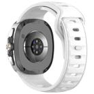 For Samsung Galaxy Watch8 / Watch8 Classic Reverse Buckle Single Color Silicone Watch Band(White) - 2