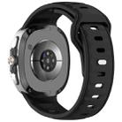 For Samsung Galaxy Watch8 / Watch8 Classic Reverse Buckle Single Color Silicone Watch Band(Black) - 2