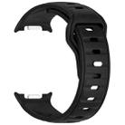 For Samsung Galaxy Watch8 / Watch8 Classic Reverse Buckle Single Color Silicone Watch Band(Black) - 3