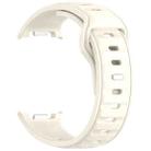 For Samsung Galaxy Watch8 / Watch8 Classic Reverse Buckle Single Color Silicone Watch Band(Starlight) - 3
