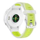 18mm Silver Steel Buckle Translucent Color Silicone Watch Band(Ice Lime) - 2