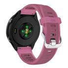 20mm Silver Steel Buckle Translucent Color Silicone Watch Band(Red) - 2