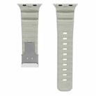 For Apple Watch 46mm / 49mm / 45mm / 44mm Magnetic Clasp Silicone Watch Band(Starlight) - 3