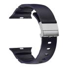 For Apple Watch 46mm / 49mm / 45mm / 44mm Magnetic Clasp Silicone Watch Band(Blue) - 2