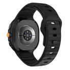 For Samsung Galaxy Watch8 / Watch8 Classic Wave Reverse Buckle Silicone Watch Band(Black) - 2