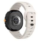 For Samsung Galaxy Watch8 / Watch8 Classic Wave Reverse Buckle Silicone Watch Band(Starlight) - 2