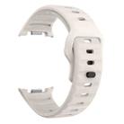 For Samsung Galaxy Watch8 / Watch8 Classic Wave Reverse Buckle Silicone Watch Band(Starlight) - 3