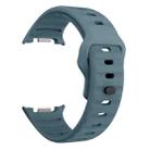 For Samsung Galaxy Watch8 / Watch8 Classic Wave Reverse Buckle Silicone Watch Band(Ocean Blue) - 3
