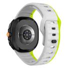 For Samsung Galaxy Watch8 / Watch8 Classic Wave Reverse Buckle Silicone Watch Band(Gray Green) - 2
