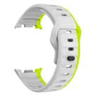 For Samsung Galaxy Watch8 / Watch8 Classic Wave Reverse Buckle Silicone Watch Band(Gray Green) - 3