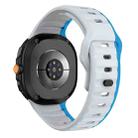 For Samsung Galaxy Watch8 / Watch8 Classic Wave Reverse Buckle Silicone Watch Band(Gray Blue) - 2