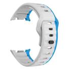 For Samsung Galaxy Watch8 / Watch8 Classic Wave Reverse Buckle Silicone Watch Band(Gray Blue) - 3