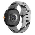 For Samsung Galaxy Watch8 / Watch8 Classic Wave Reverse Buckle Silicone Watch Band(Black Grey Camo) - 2