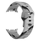 For Samsung Galaxy Watch8 / Watch8 Classic Wave Reverse Buckle Silicone Watch Band(Black Grey Camo) - 3